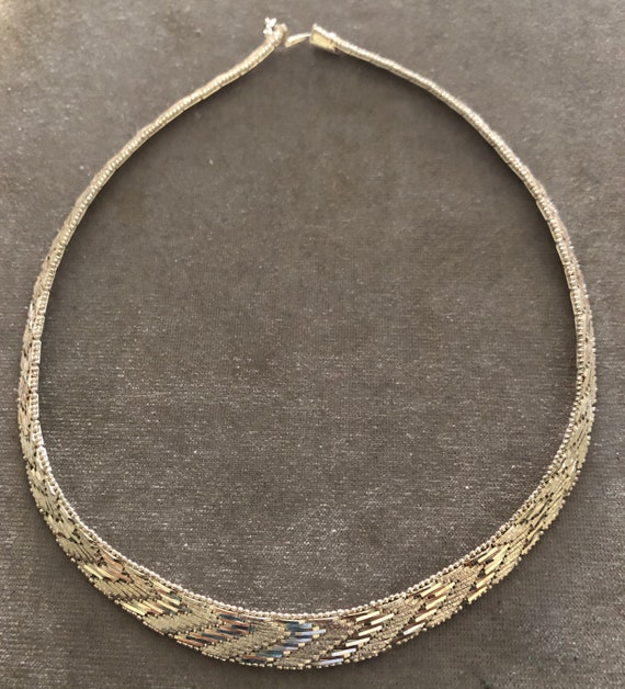 Italian Sterling Woven Necklace