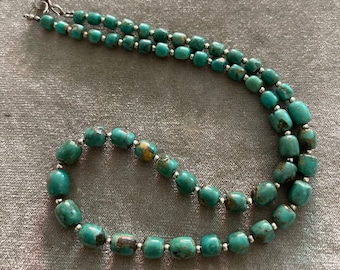 Southwestern Gradual Turquoise Bead Necklace