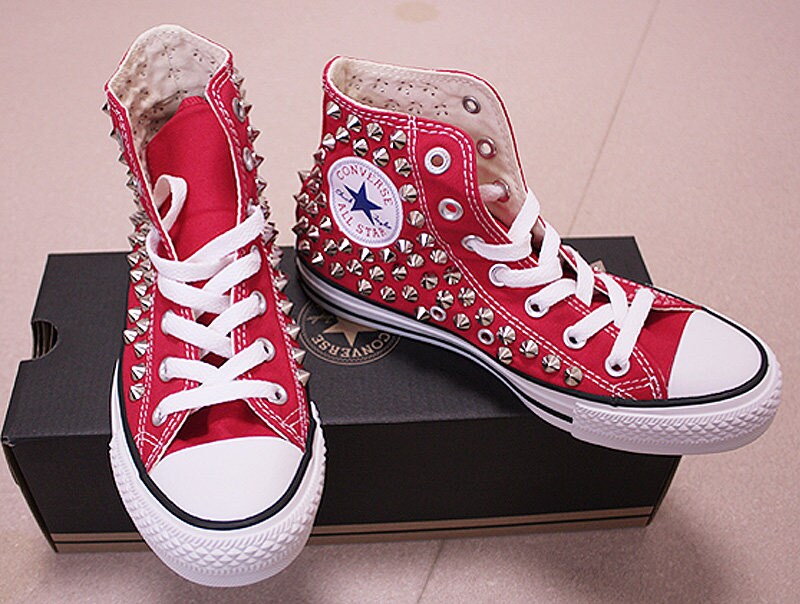 靴 CONVERSE STAR&BARS SUED RED 28.0 Converse Chuck Taylor All Star Street Mid Big Kids/Men's