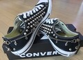 Genuine CONVERSE All-star low-top studed chain&skull Sneakers Shoes High-quality Goth Metallica Spike Punk Rock product logo