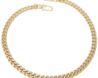 k-craft AG01 Purse Lightweight Aluminum Chain Strap Replacement Gold Crossbody Shoulder Strap Handbag