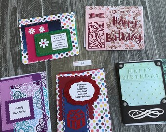 Handmade w matching envelopes Each unique with added bling 5 cards for 8 dollars Sympathy Cards Item 21 embossing and embellishments.