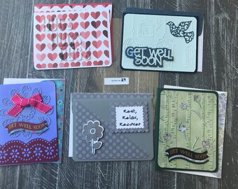 Handmade w matching envelopes Each unique with added bling 5 cards for 8 dollars Sympathy Cards Item 21 embossing and embellishments.