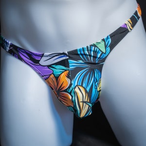 Men's Pouch Front, Wide Strap, Brazilian Bikini - shown in