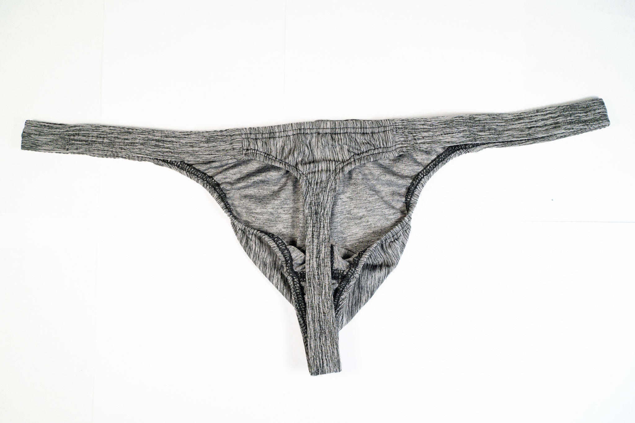 Mens Thong Underwear Exercise Gray Etsy