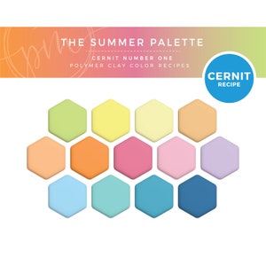 Polymer Clay Color Recipes, Cernit Clay, Polymer Clay Color Mixing, Clay Mixing Tutorial, Polymer Clay Tutorial, Digital Download