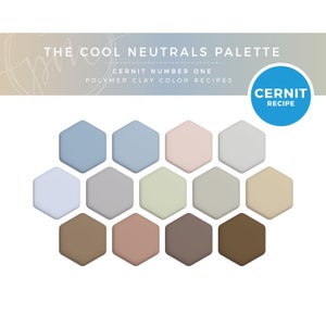 Polymer Clay Color Recipes, Cernit Clay, Polymer Clay Color Mixing, Clay Mixing Tutorial, Polymer Clay Tutorial, Digital Download