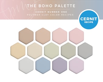 Polymer Clay Color Recipes, Cernit Clay, Polymer Clay Color Mixing, Clay Mixing Tutorial, Polymer Clay Tutorial, Digital Download