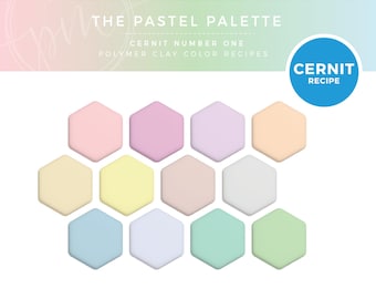 Polymer Clay Color Recipes, Cernit Clay, Polymer Clay Color Mixing, Clay Mixing Tutorial, Polymer Clay Tutorial, Digital Download