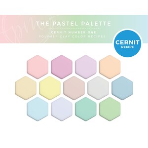 Polymer Clay Color Recipes, Cernit Clay, Polymer Clay Color Mixing, Clay Mixing Tutorial, Polymer Clay Tutorial, Digital Download