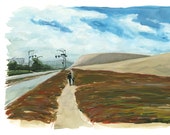 Dunes at Judah St and Great Highway - Giclée Print