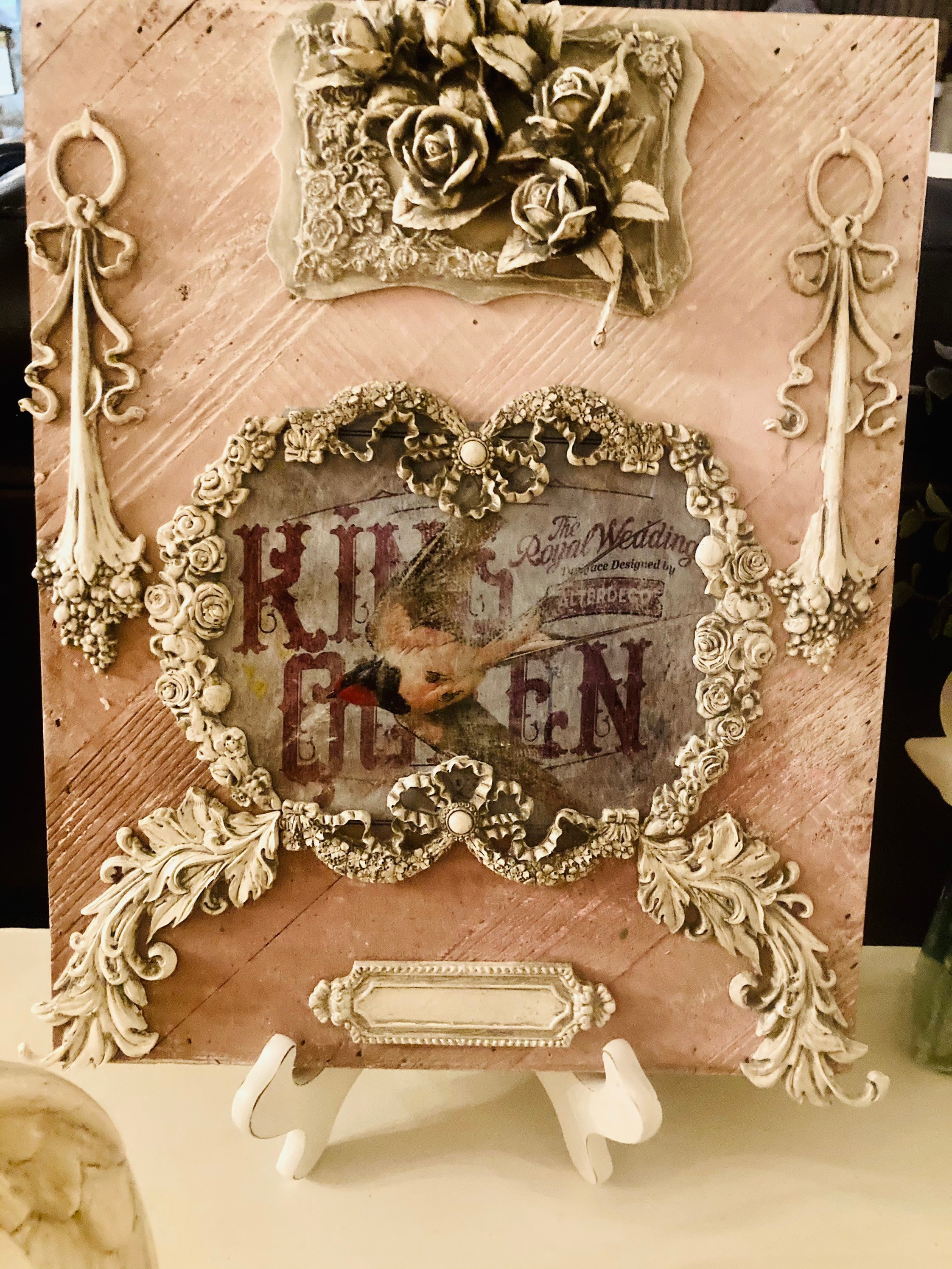 Shabby chic wall art Etsy