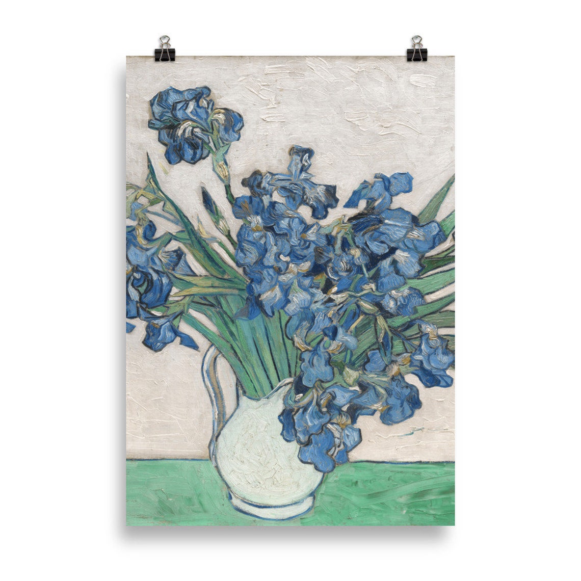 Vincent Van Gogh Irises Floral Purple Fine Art Museum Gallery - Etsy