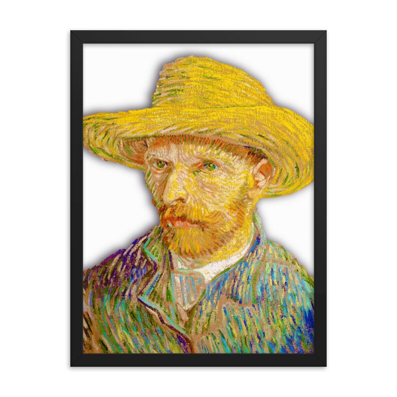 Vincent van Gogh Self Portrait Framed photo paper poster