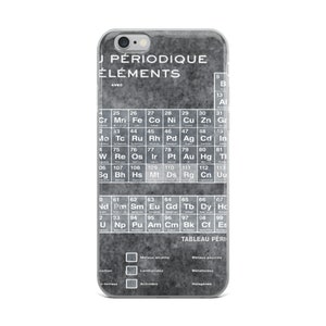 Tableau Periodiques Tabla Periódica de los Elementos Vintage Gráfico Plata Funda para iPhone