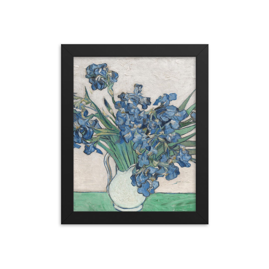 Vincent Van Gogh Irises Floral Purple Fine Art Museum Gallery - Etsy