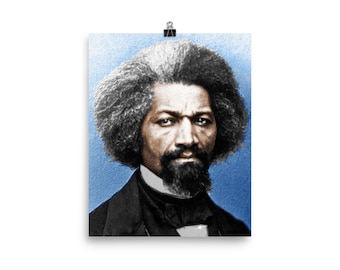 Frederick Douglass Painting In Color Poster