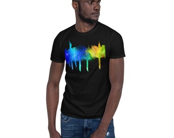 Urban New York City Graphic Tee Graffiti Spray Paint New York City Skyline T-Shirt
