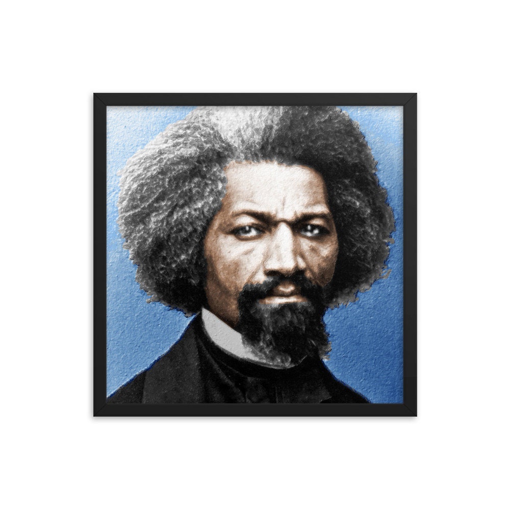 Frederick Douglass Painting in Color Framed Photo Paper Poster - Etsy