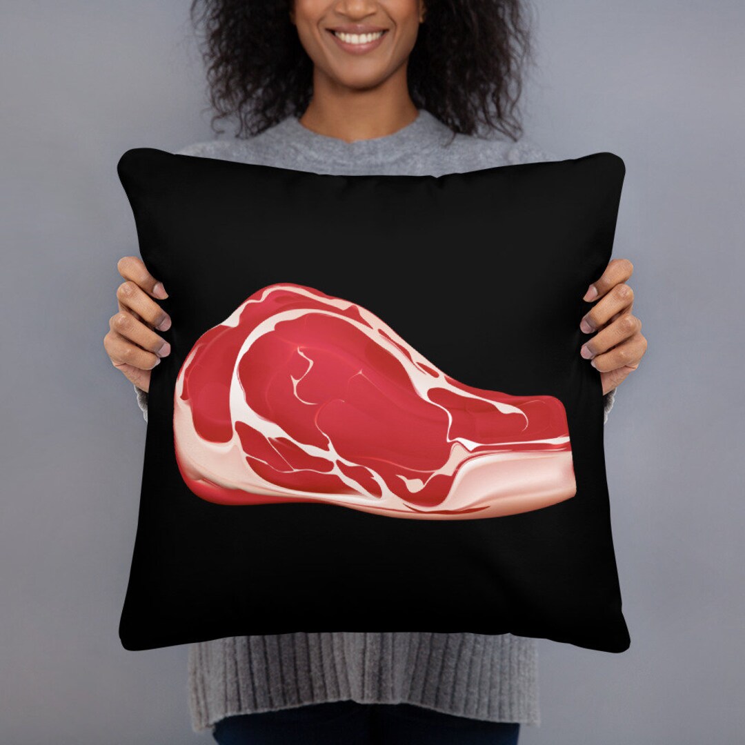 Steak Meat Lover Gift Gifts Basic Pillow Etsy UK