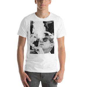 Cool President John F. Kennedy Photograph Short-Sleeve Unisex T-Shirt Poster