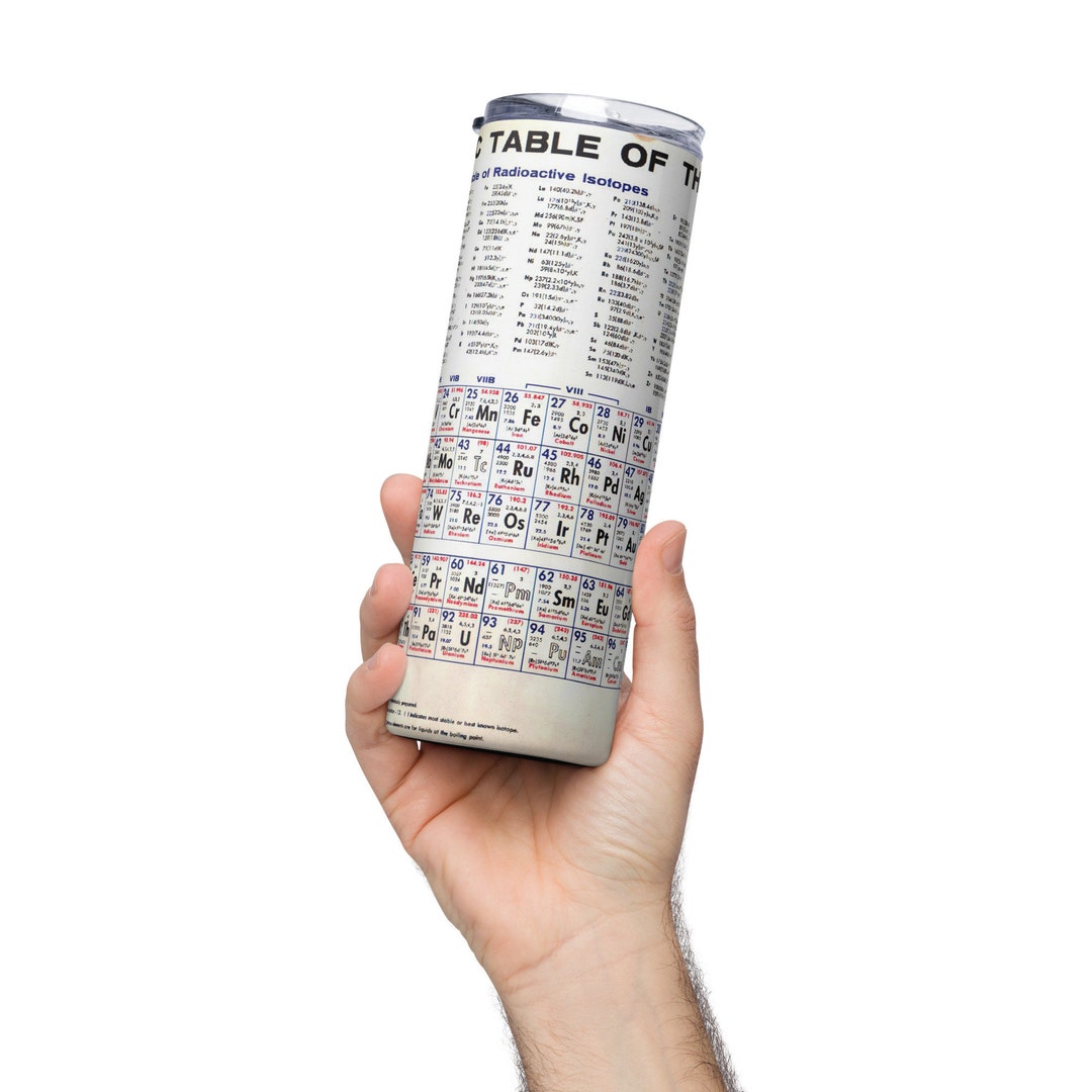 Periodic Table of the Elements Chart Stainless Steel Tumbler Etsy