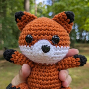 Crochet Fox - Handmade Amigurumi Fox - Stuffed Animal Toy