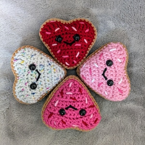 Crochet Valentine Cookies