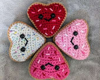 Crochet Valentine Cookies