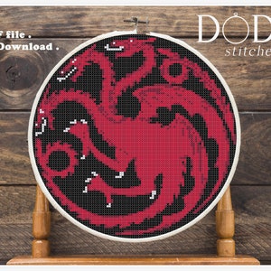 Embroidery Pattern Game Of Thrones Logo - A.G.E Store