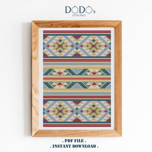 African Pattern I Cross Stitch Pattern I Digital cross stitch pattern I Counted cross stitch I PDF file