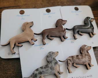Dachshund Pins - Original Painted Pins, Dog Pins