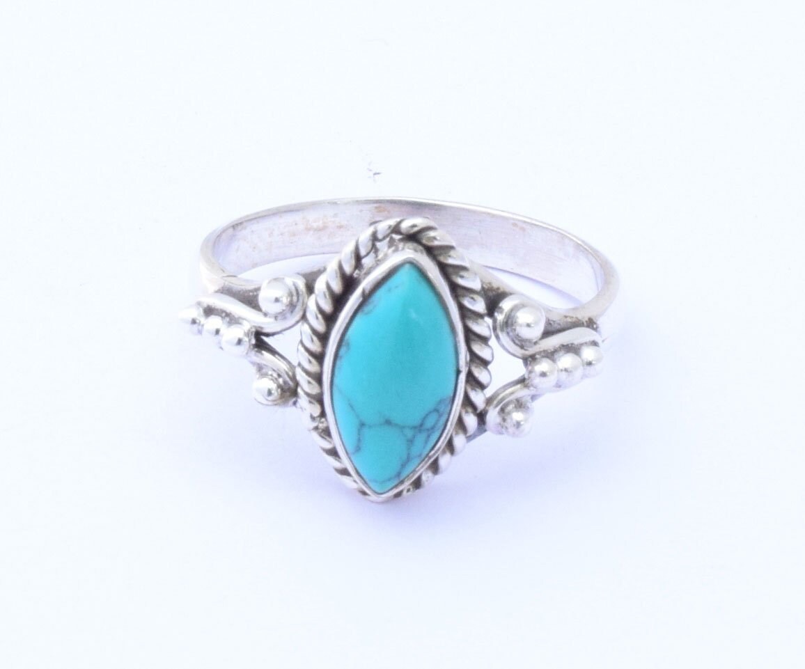 Turquoise ring silver 925%