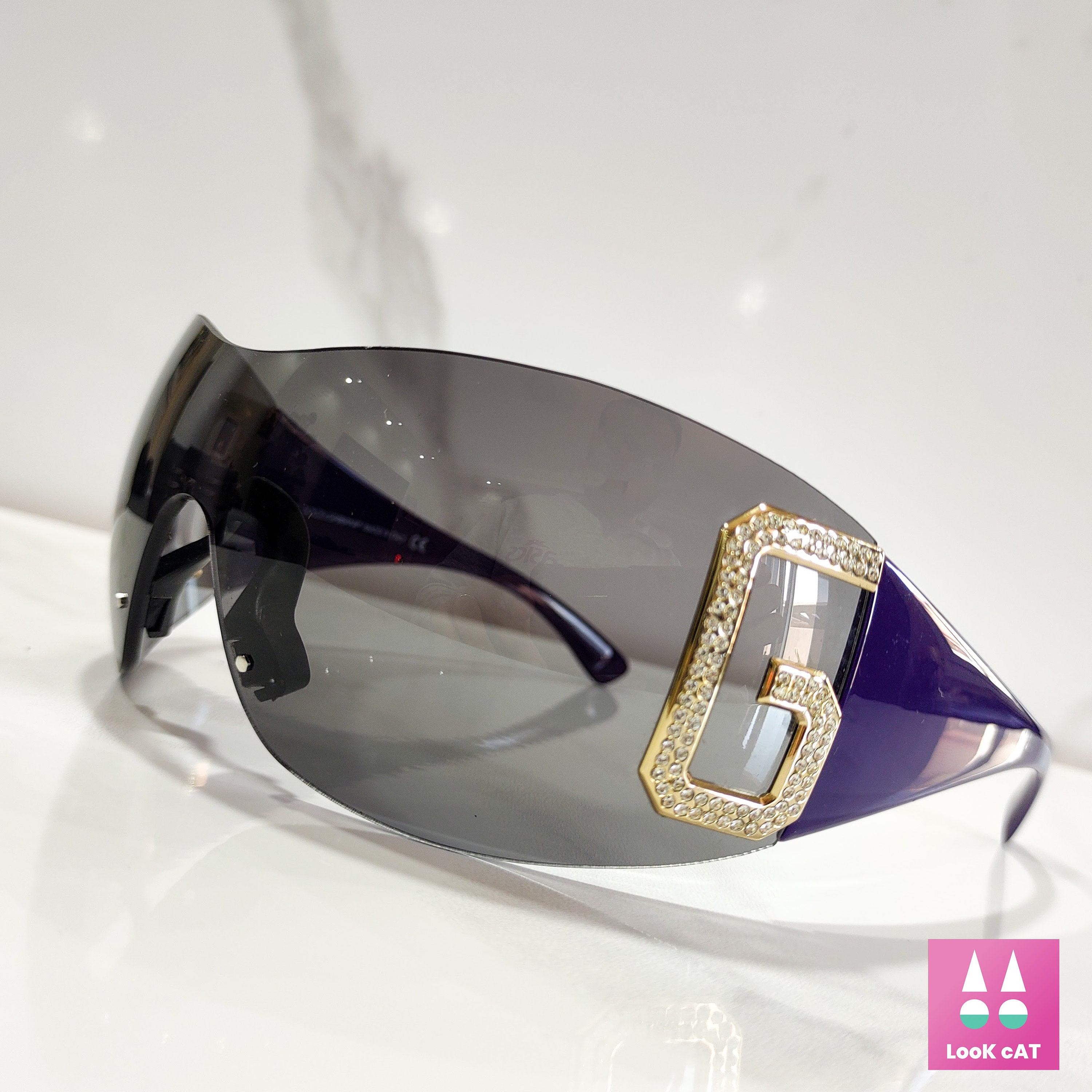 Dolce E Gabbana 893S Y2K Wrap Shield Vintage Sunglasses Dolce E Gabbana 893S Y2K Wrap Shield Vintage Sunglasses