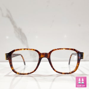 Occhiali da vista Giorgio Armani 313 eyeframe lunetta tonalità brille pantos occhiali vintage anni '80 realizzati in Italia
