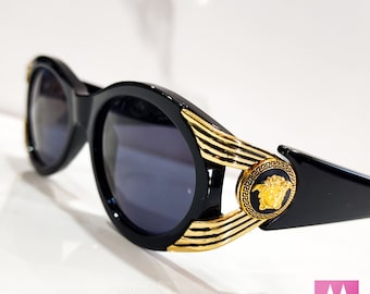 Versace 423 Vintage Sunglasses Gold Frame Occhiali Gafas 90s
