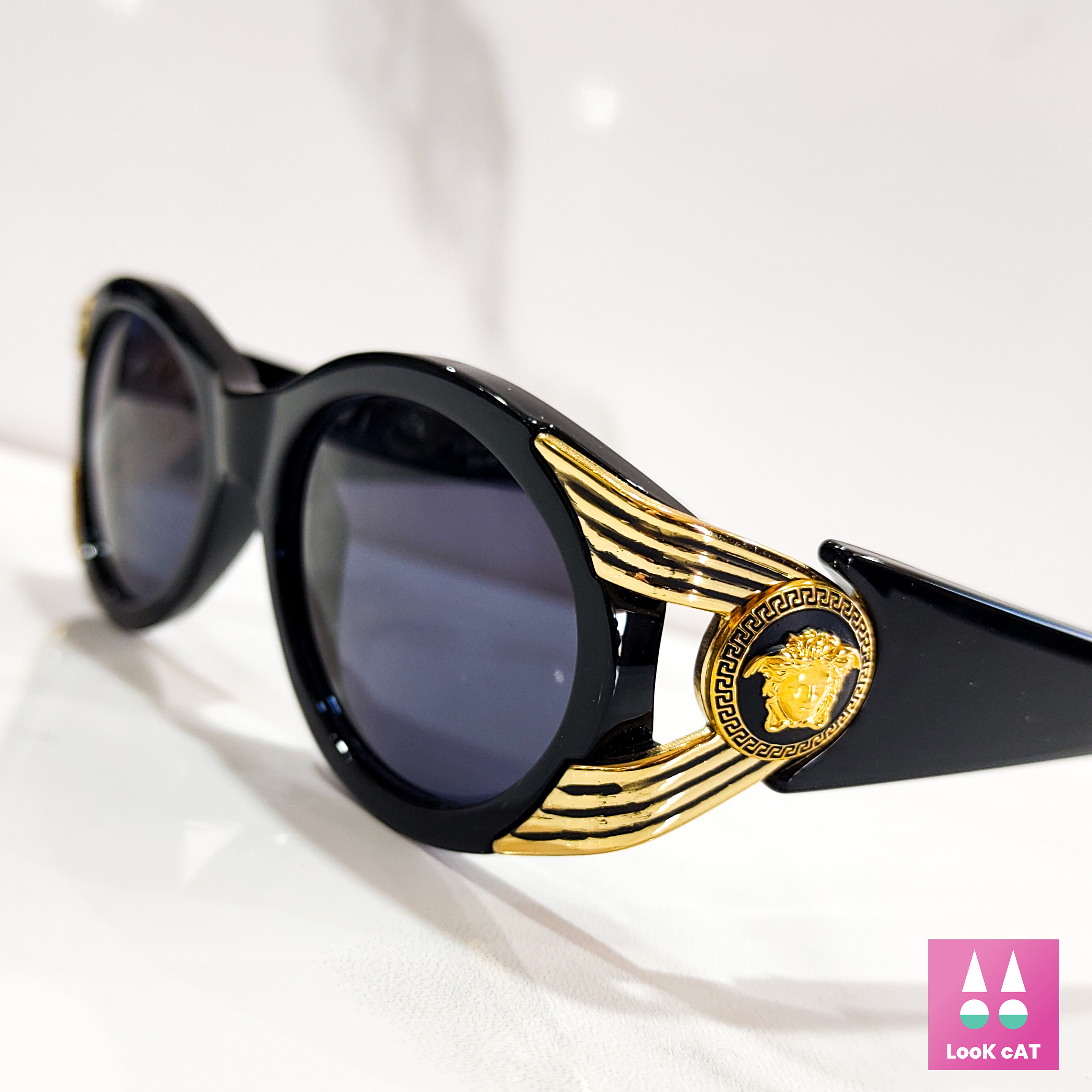 Versace 423 Vintage Sunglasses Gold Frame Occhiali Gafas 90s