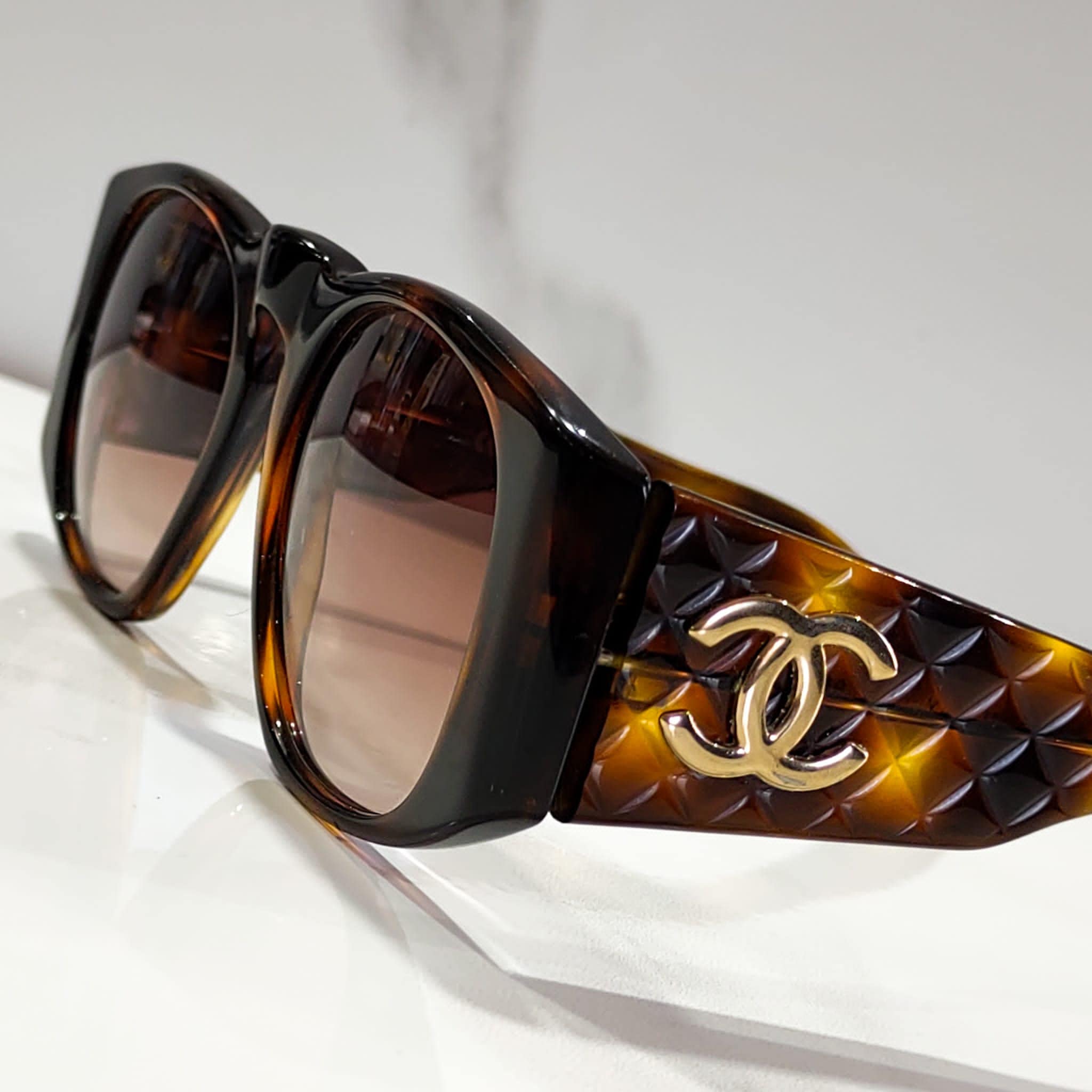 Chanel Sunglasses with Rhinestone CCS Y2K