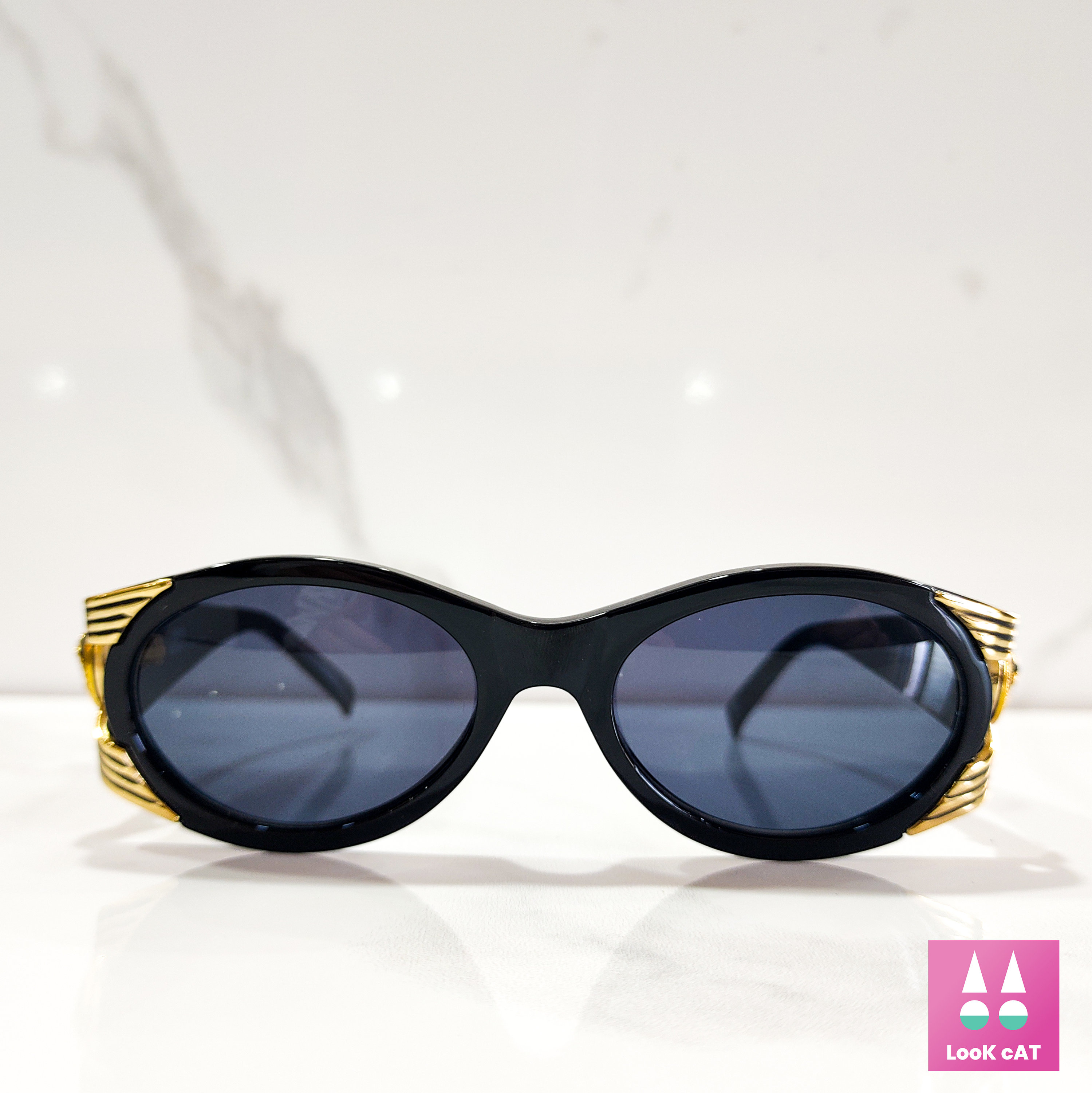 Versace 90sサングラス ヴィンテージ ケース付き Versace 423 Vintage Sunglasses Gold Frame Occhiali Gafas 90s