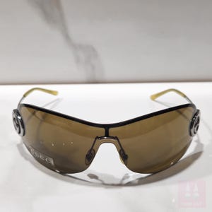 Gucci GG 2773 vintage sunglasses Y2K 2000 Tom Ford ERA occhiali lunette brille y2k rimless wrap shield NOS new old stock