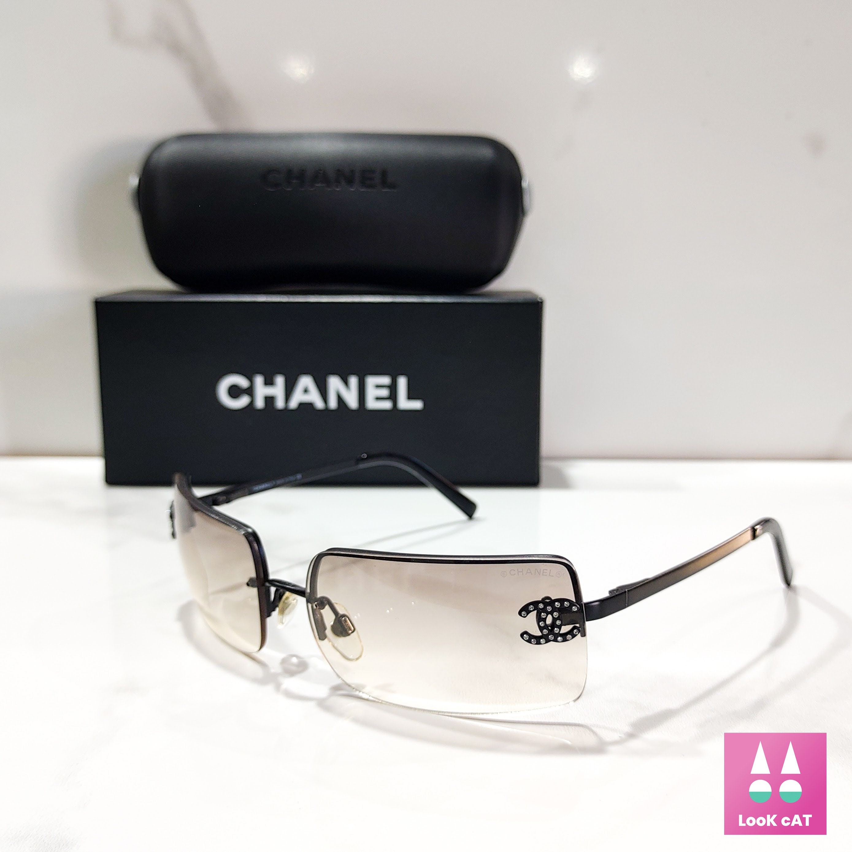 Occhiali Da Sole Chanel Modello 4104 Lunette Brille Y2k Shades -  Hong  Kong