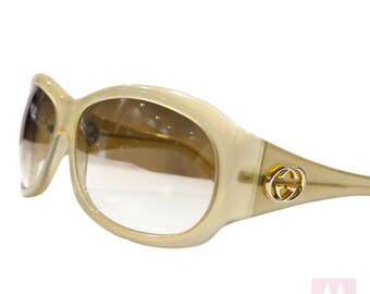 Gucci Vintage Sunglasses, GG 2966 , 90s '00 2000 Y2K - Gold Frame