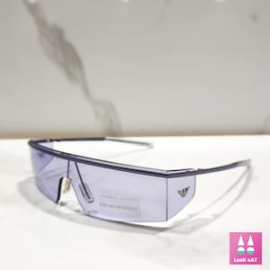 Emporio Armani 9033 sunglasses wrap shield lunette brille y2k shades cyber