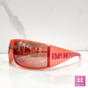 Emporio Armani 9213 sunglasses wrap shield lunette brille y2k shades cyber