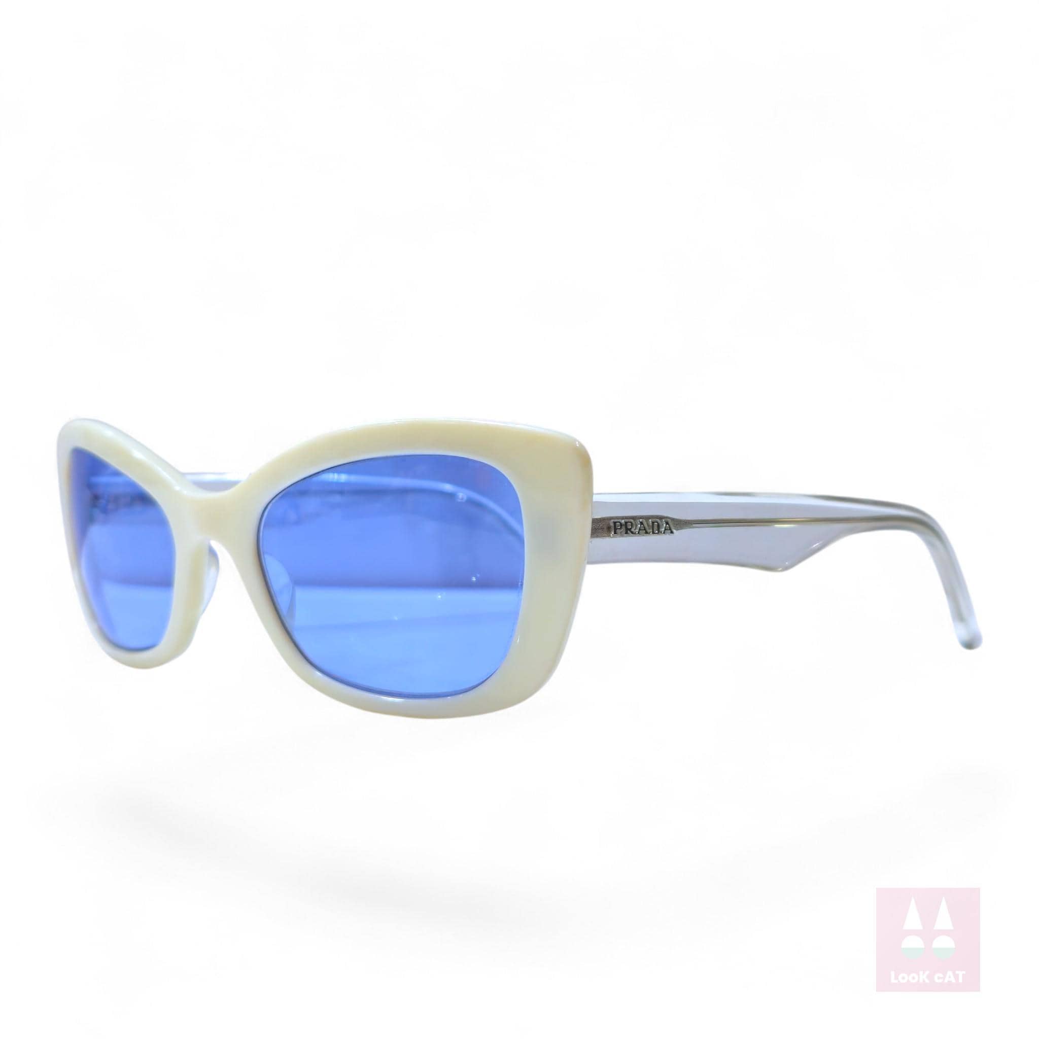 Prada SPR60V Modified Cat Eye Sunglasses with Case and Box Prada Acetate Cat Eye Sunglasses SPR 01V Black 1744878  main image 4