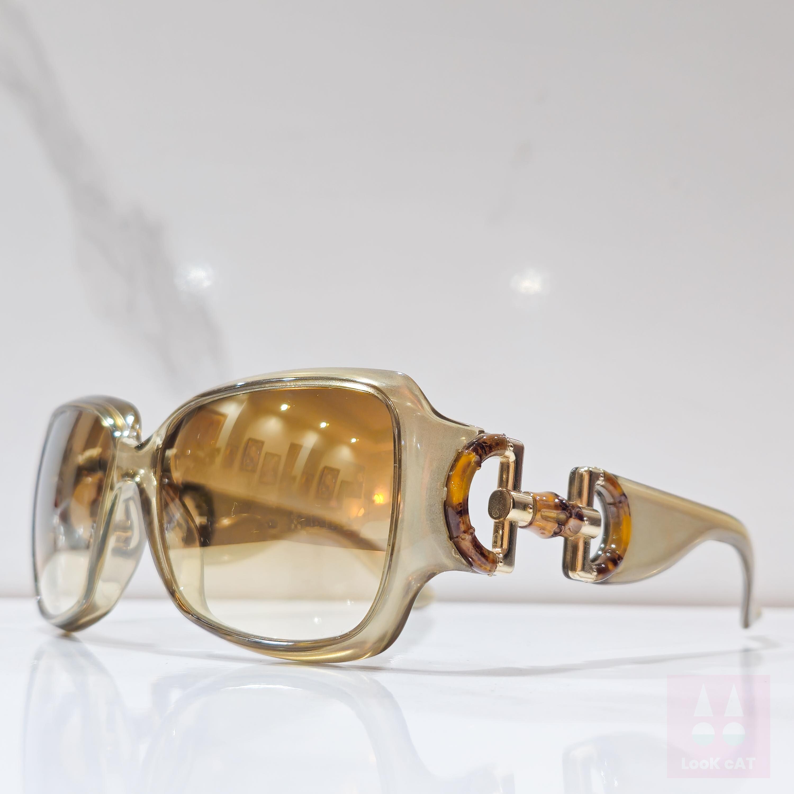 小物 00s archive GUCCI sunglasses bamboo y2k Gucci 2969 Bamboo Sunglasses Lunette Brille Y2k Shades