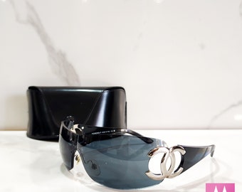 Chanel Modello 5092 Sunglasses Wrap Shield Lunette Brille Y2k 