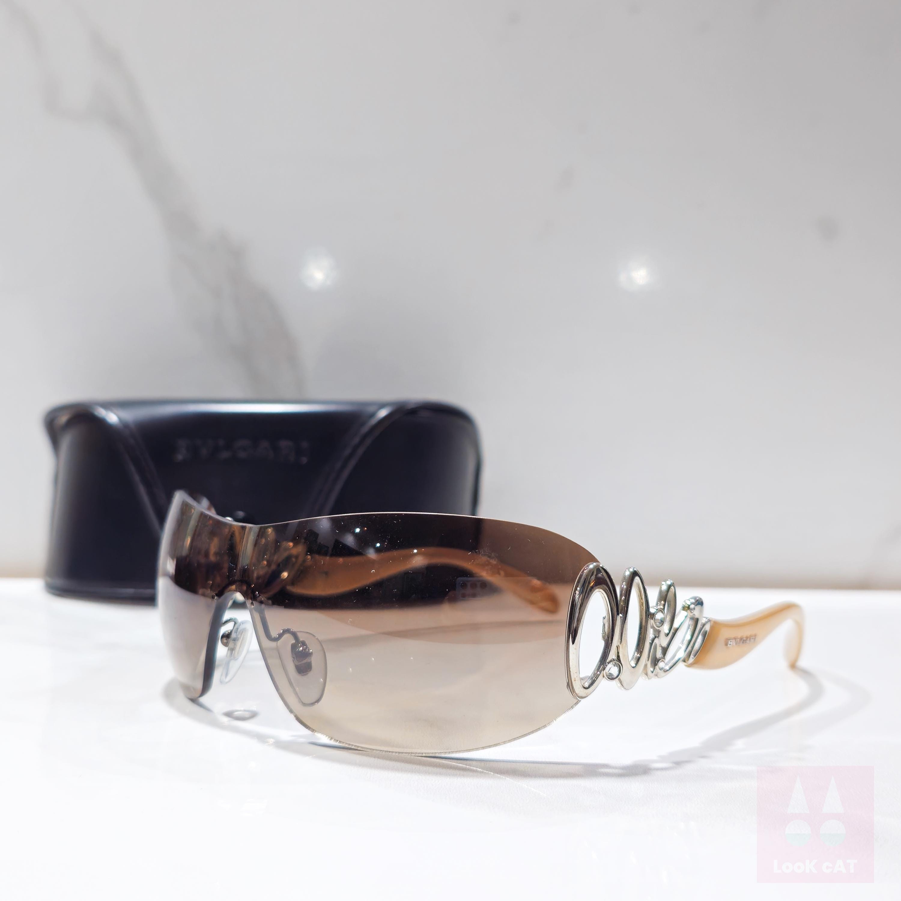小物 BVLGARI Sunglasses Rimless Vintage Y2K archive y2k BVLGARI sunglasses rimless Bvlgari Y2K 6005-B