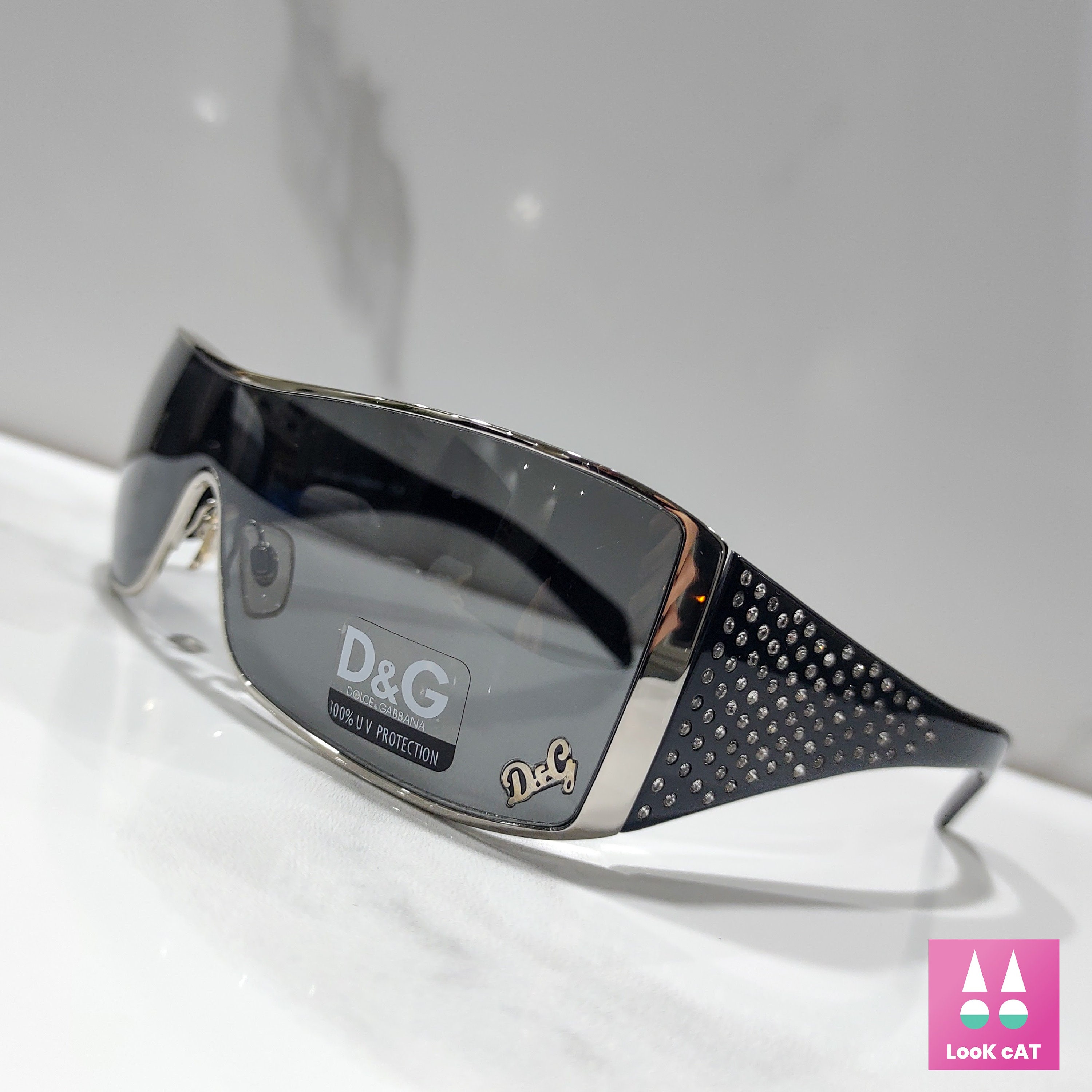 Vintage Dolce E Gabbana Sunglasses Shield 6021, D&G 