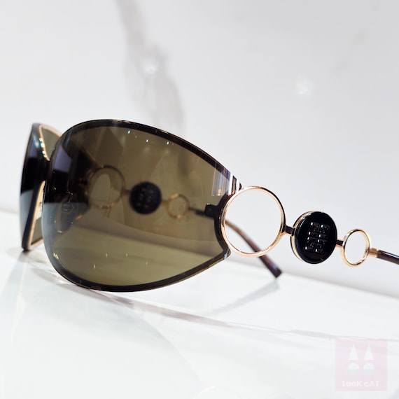 Vintage Givenchy Shield Sunglasses, Y2K Cyber Shades With  display picture 3